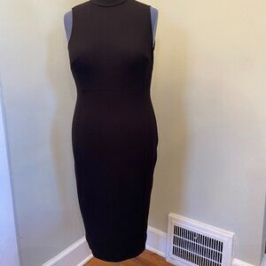 Nine West Black Sleeveless High Neck sheath dress SZ 10